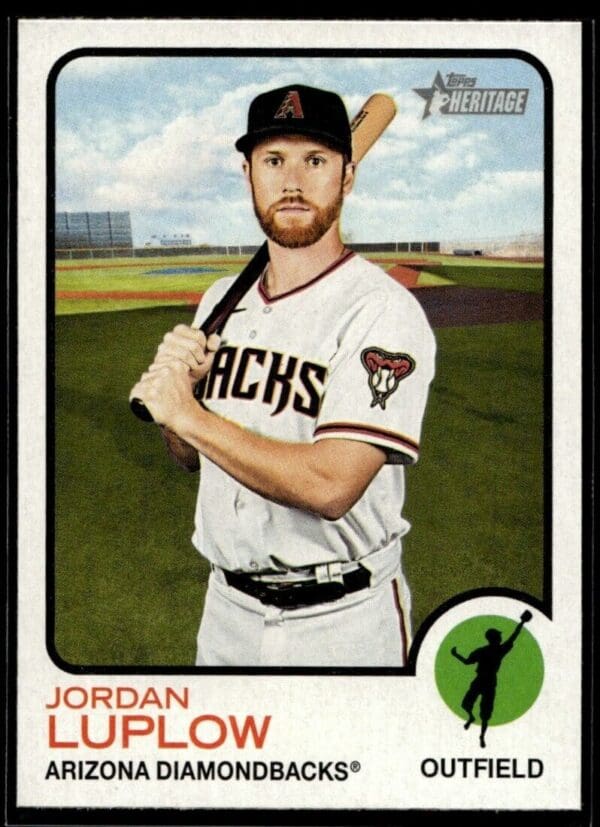 _10 2022 Topps Heritage Jordan Luplow Arizona Diamondbacks #21