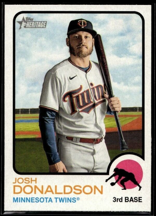 2022 Topps Heritage Josh Donaldson Minnesota Twins #110
