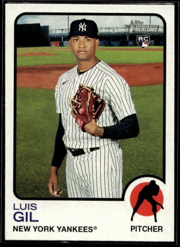 2022 Topps Heritage Luis Gil Rookie New York Yankees #373