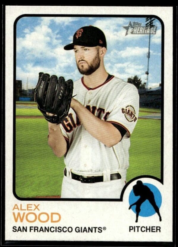 _10 2022 Topps Heritage Alex Wood San Francisco Giants #290