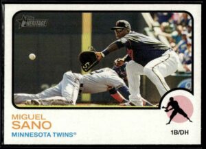 2022 Topps Heritage Miguel Sano Minnesota Twins #384