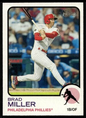 2022 Topps Heritage Brad Miller Philadelphia Phillies #108