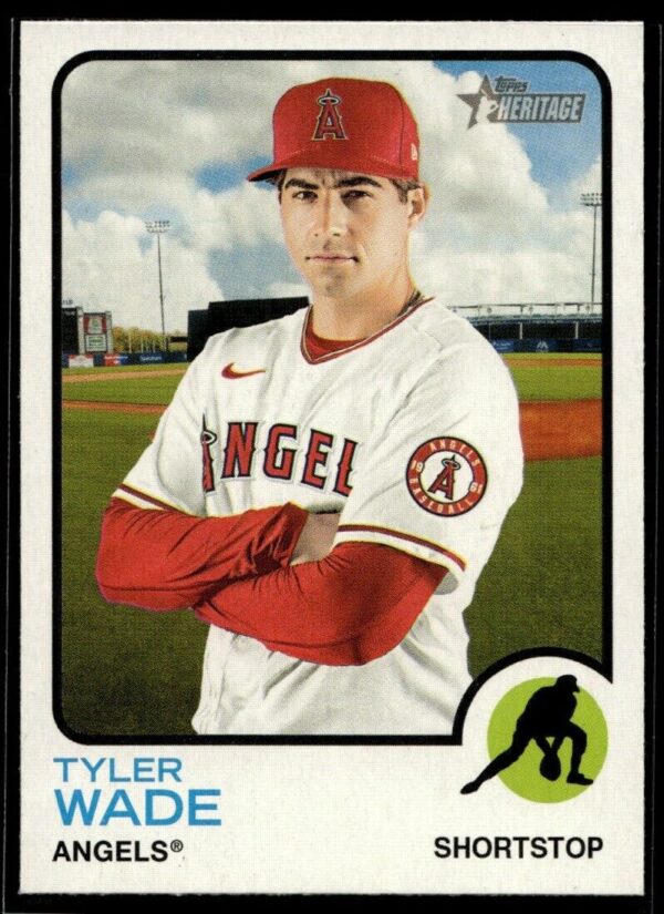 2022 Topps Heritage Tyler Wade Los Angeles Angels #351