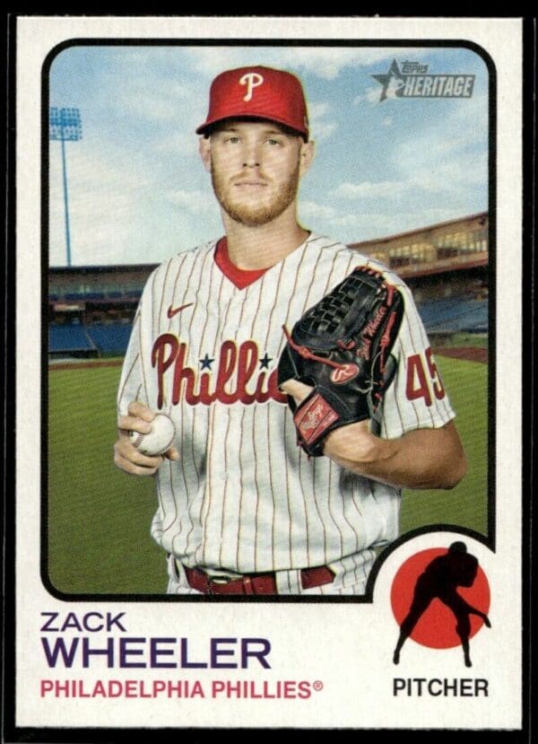 2022 Topps Heritage Zack Wheeler Philadelphia Phillies #333