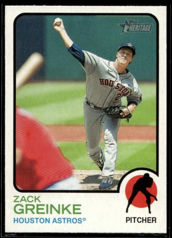 2022 Topps Heritage Zack Greinke Houston Astros #187