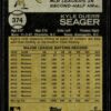 2022 Topps Heritage Kyle Seager Seattle Mariners #374