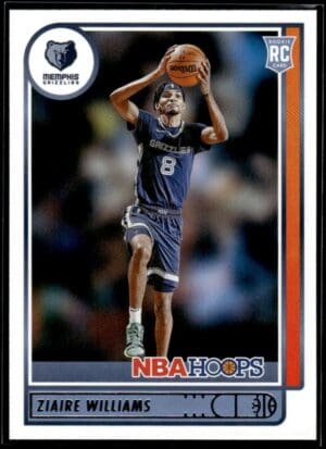 _10 2021 NBA Hoops Memphis Grizzlies #211 Ziaire Williams RC Rookie