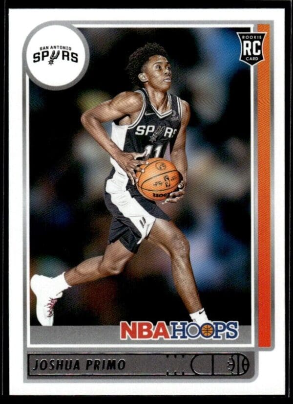 _10 2021 NBA Hoops San Antonio Spurs #220 Joshua Primo RC Rookie