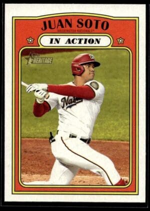 2021 Topps Heritage Jaun Soto In Action  #36 National League Leading Batsmen