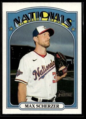 2021 Topps Heritage Washington Nationals #181 Max Scherzer