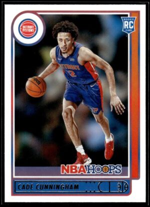 _10 2021 NBA Hoops Detroit Pistons #201 Cade Cunningham RC Rookie