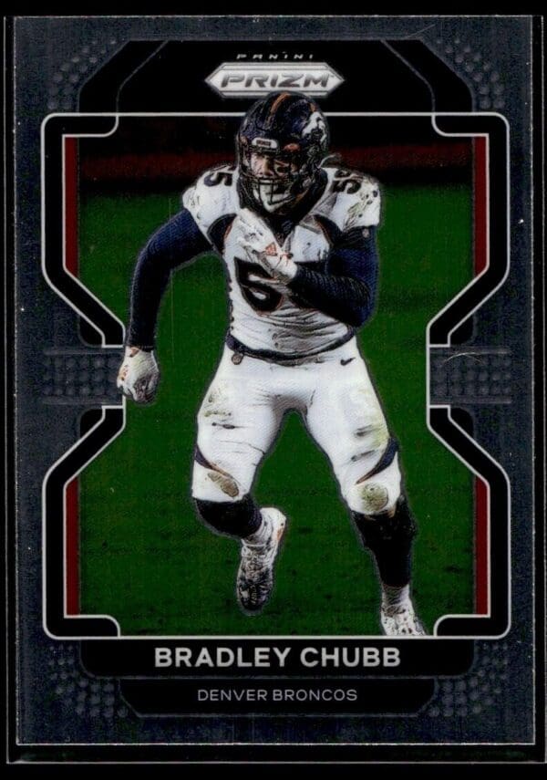 _10 2021 Panini Prizm Denver Broncos #203 Bradley Chubb