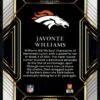 2021 Panini Select Denver Broncos #257 Javonte Williams RC Rookie
