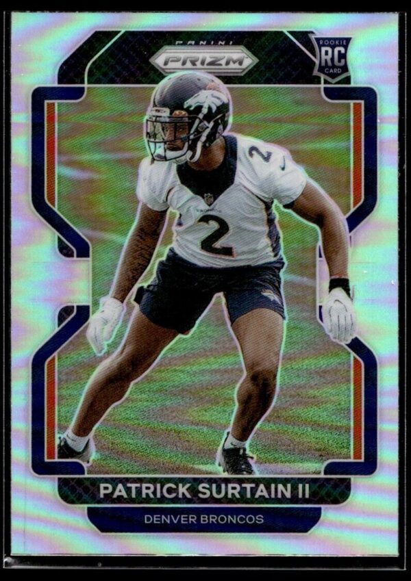 2021 Panini Prizm Denver Broncos #374 Patrick Surtain II RC Rookie Silver Prizm