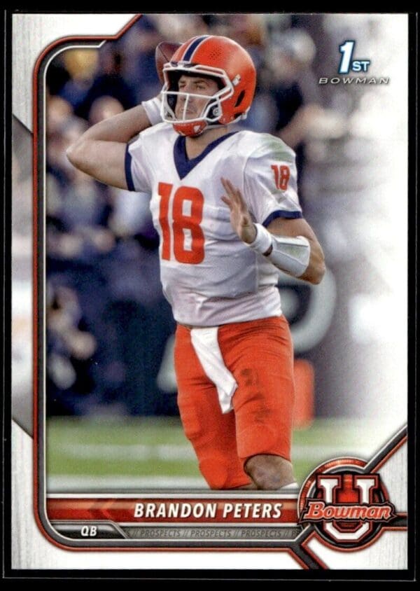 2021 Bowman University Illinois Fighting Illini #33 Brandon Peters