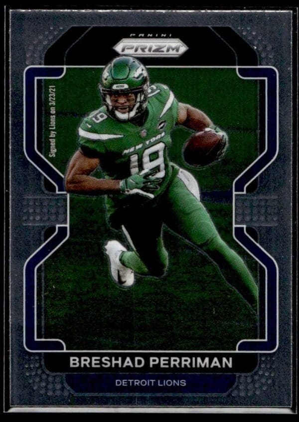 _10 2021 Panini Prizm Detroit Lions #146 Breshad Perriman