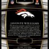 2021 Panini Select Denver Broncos #57 Javonte Williams RC Rookie