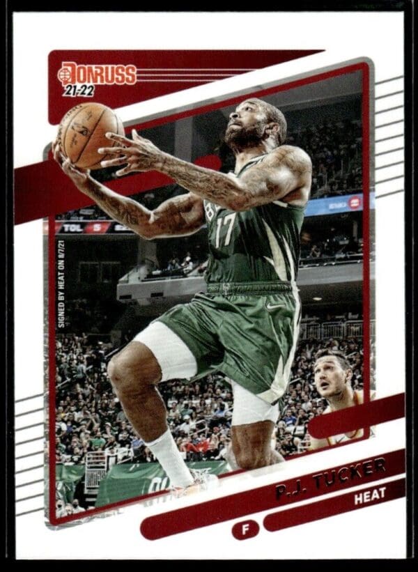 _10 2021 Donruss Miami Heat #86 P.J. Tucker
