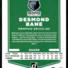 2021 Donruss Memphis Grizzlies #44 Desmond Bane
