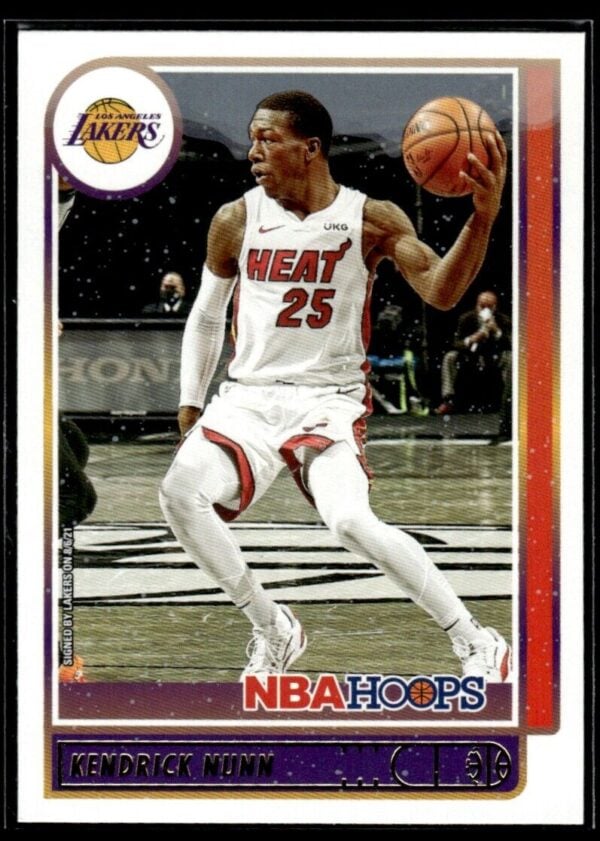 _10 2021 NBA Hoops Los Angeles Lakers #60 Kendrick Nunn