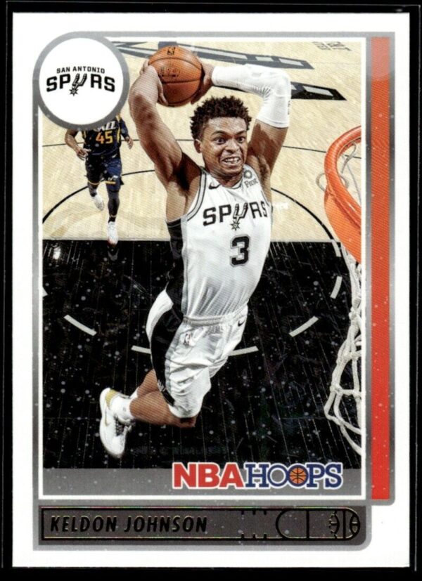 2021 NBA Hoops San Antonio Spurs #34 Keldon Johnson