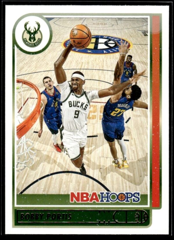 _10 2021 NBA Hoops Milwaukee Bucks #123 Bobby Portis