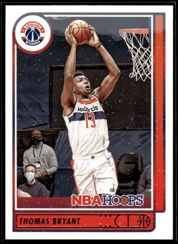 _10 2021 NBA Hoops Washington Wizards #120 Thomas Bryant