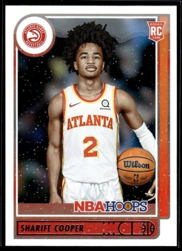 2021 NBA Hoops Atlanta Hawks #249 Sharife Cooper RC Rookie
