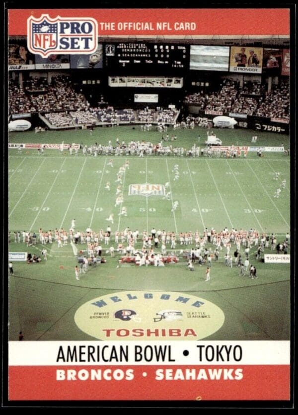 _10 1990 Pro Set Super Bowl 160 Denver Broncos/Seattle Seahawks #783 American Bowl: