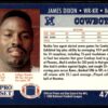 1990 Pro Set Super Bowl 160 Dallas Cowboys #478 James Dixon