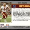 1990 Pro Set Super Bowl 160 Washington Redskins #17 John Riggins
