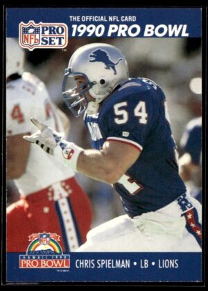 1990 Pro Set Super Bowl 160 Detroit Lions #419 Chris Spielman