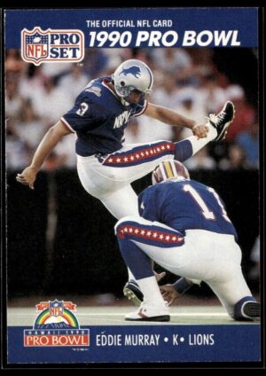 1990 Pro Set Super Bowl 160 Detroit Lions #409 Eddie Murray