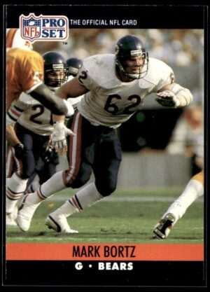 _10 1990 Pro Set Super Bowl 160 Chicago Bears #447 Mark Bortz