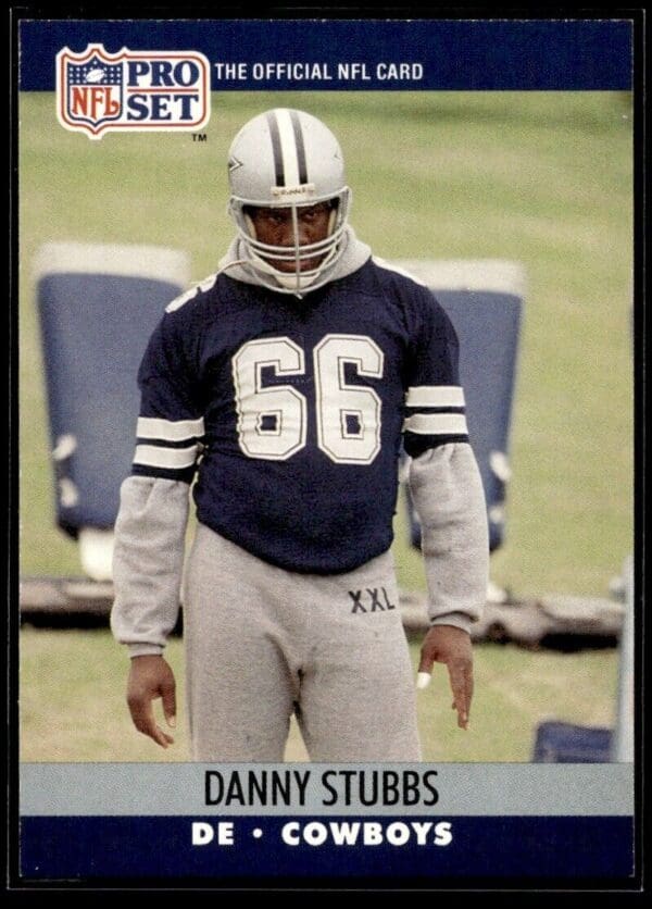 1990 Pro Set Super Bowl 160 Dallas Cowboys #483 Danny Stubbs
