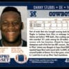 1990 Pro Set Super Bowl 160 Dallas Cowboys #483 Danny Stubbs