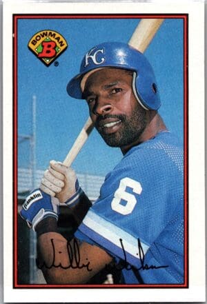 1989 Bowman Kansas City Royals #124 Willie Wilson