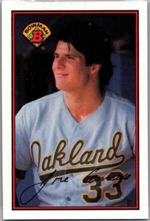 1989 Bowman Oakland Athletics #201 Jose Canseco