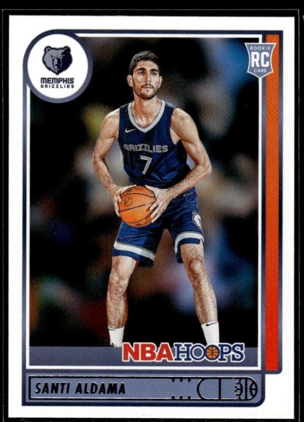 _10 2021 NBA Hoops Memphis Grizzlies #207 Santi Aldama RC Rookie