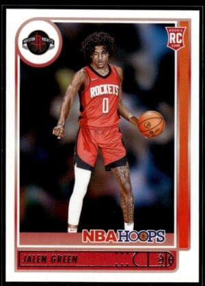 2021 NBA Hoops Houston Rockets #218 Jalen Green RC Rookie