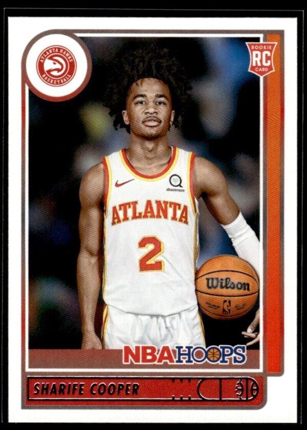 _10 2021 NBA Hoops Atlanta Hawks #249 Sharife Cooper RC Rookie