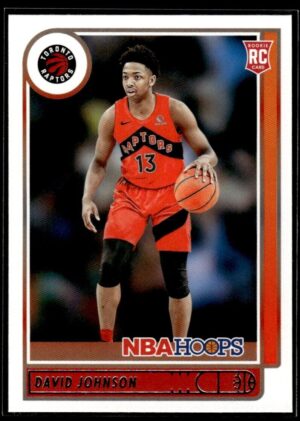2021 NBA Hoops Toronto Raptors #222 David Johnson RC Rookie