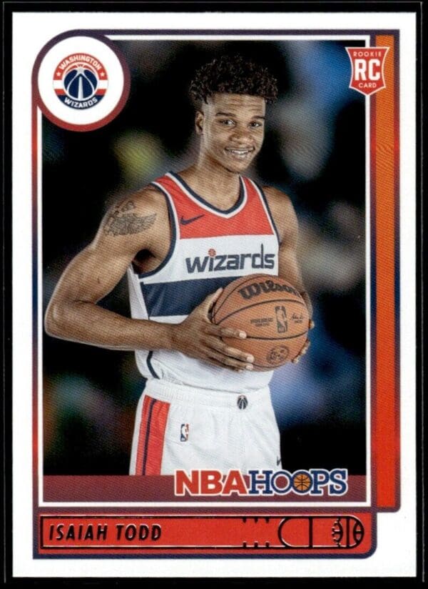 _10 2021 NBA Hoops Washington Wizards #241 Isaiah Todd RC Rookie