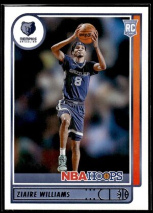 _10 2021 NBA Hoops Memphis Grizzlies #211 Ziaire Williams RC Rookie