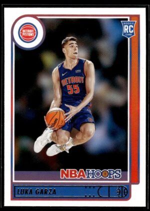 _10 2021 NBA Hoops Detroit Pistons #250 Luka Garza RC Rookie