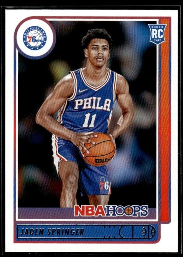 2021 NBA Hoops Philadelphia 76ers #239 Jaden Springer RC Rookie