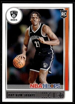2021 NBA Hoops Brooklyn Nets #215 Day'Ron Sharpe RC Rookie