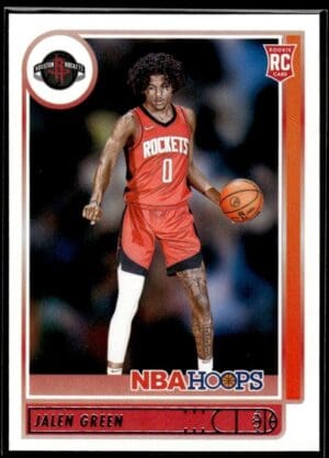 2021 NBA Hoops Houston Rockets #218 Jalen Green RC Rookie
