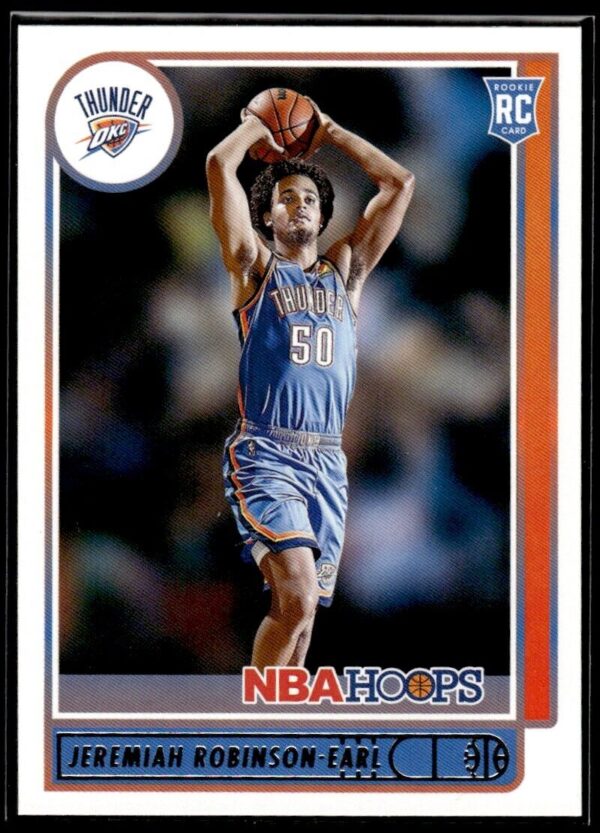 2021 NBA Hoops Oklahoma City Thunder #225 Jeremiah Robinson-Earl RC Rookie