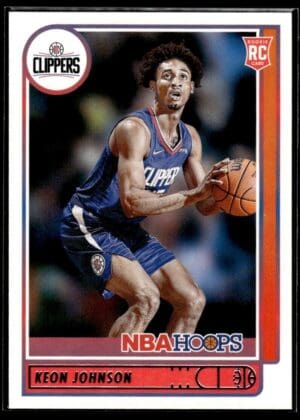 2021 NBA Hoops Los Angeles Clippers #205 Keon Johnson RC Rookie